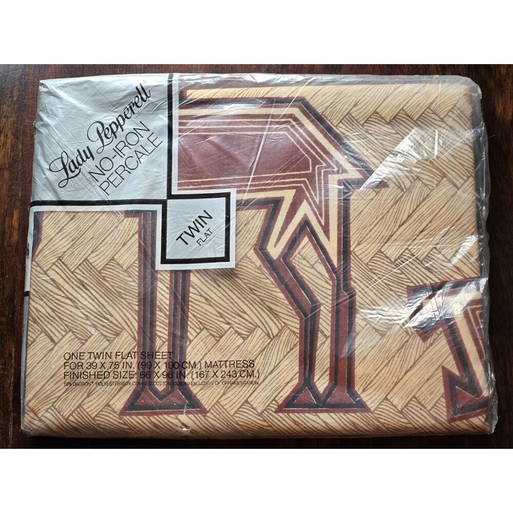 Lady Pepperell Magambo Twin Flat Sheet Vintage